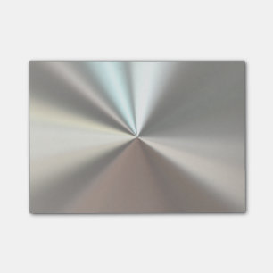 Silbernes metallisches post-it klebezettel