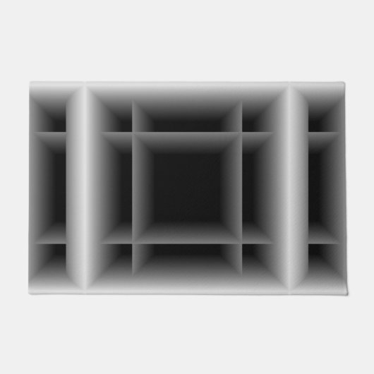 Silbernes Muster Fußmatte (Vorderseite)