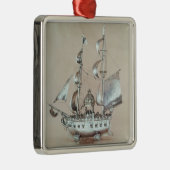 Silbernes Nef Silbernes Ornament (Rechts)