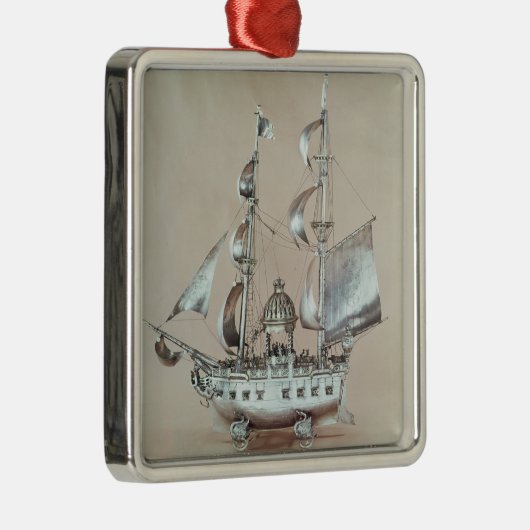 Silbernes Nef Silbernes Ornament (Rechts)