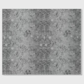 Silbernes Paisley-Packpapier Geschenkpapier (Flach)