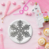 Silbernes Pappteller (Party)