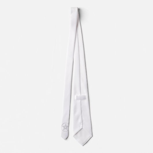 silbernes Pentagramm Krawatte (Rückseite)