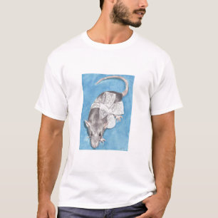 Silbernes Ratten-Shirt T-Shirt