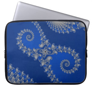 Silbernes Seepferdchen Laptopschutzhülle