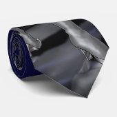 Silbernes Senshi Krawatte (Gerollt)