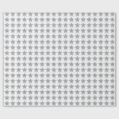 Silbernes Stern-Packpapier Geschenkpapier (Flach)
