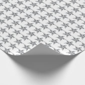 Silbernes Stern-Packpapier Geschenkpapier (Ecke)