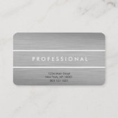 Silbernes Titanmetallkundengerechte Visitenkarten Visitenkarte (Rückseite)