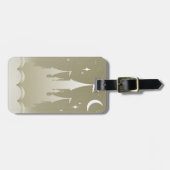 Silbernes träumerisches Schloss im Gepäckanhänger (Vorderseite horizontal)