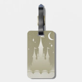 Silbernes träumerisches Schloss im Gepäckanhänger (Rückseite vertikal)