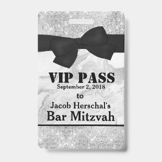 Silbernes und Marmor-VIP-Party-Abzeichen Ausweis