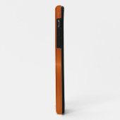Silbernes und orange Edelstahl-Metall Case-Mate iPhone Hülle (Hinten/Links)