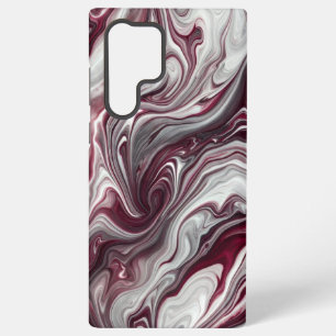 Silbernes und violettes Wirbeln Samsung Galaxy Hülle