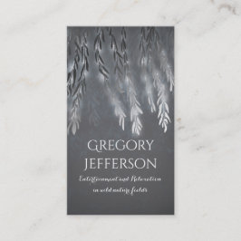 Silbernes Vintages Visitenkarte