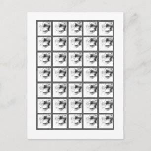 Silbernes weißes Party des Einladungspostkarte