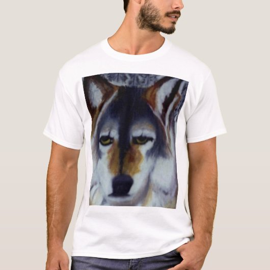 SILBERNES WOLFt-stück T-Shirt (Vorderseite)