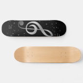 Silbernoten Skateboard (Horizontal)