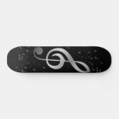 Silbernoten Skateboard (Horizontal)