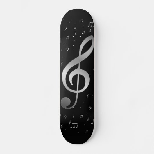 Silbernoten Skateboard (Vorderseite)