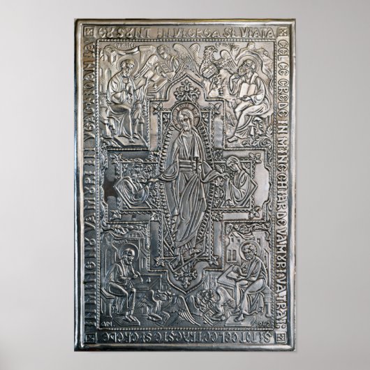 silberorthodoxe religiöse Buch Metall Dekoration c (Vorne)