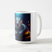 Silberotter-Schlangenzunge Zucken Kaffeetasse (VorderseiteRechts)