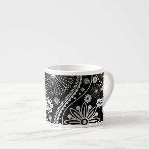 Silberpaisley-Muster Espressotasse