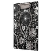 Silberpaisley-Muster Klemmbrett (Links)