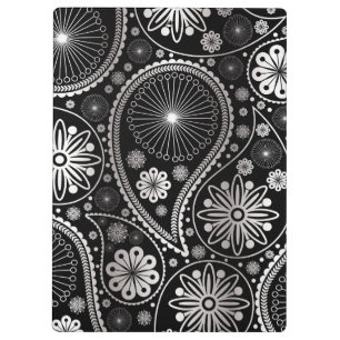 Silberpaisley-Muster Klemmbrett