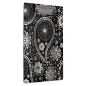 Silberpaisley-Muster Klemmbrett (Rechts)