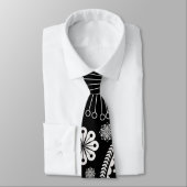 Silberpaisley-Muster Krawatte (Gebunden)