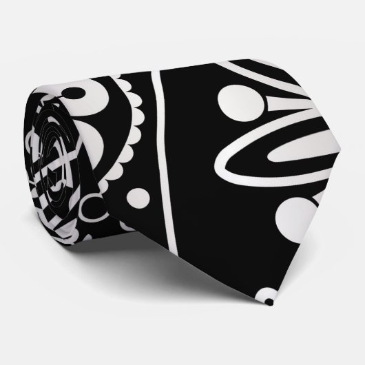 Silberpaisley-Muster Krawatte (Gerollt)