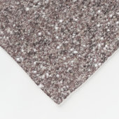 Silberpastellrosa Glitzer Fleecedecke (Ecke)
