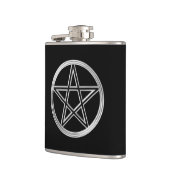 Silberpentagramm Flachmann (Links)