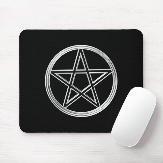 Silberpentagramm Mousepad (Mit Mouse)