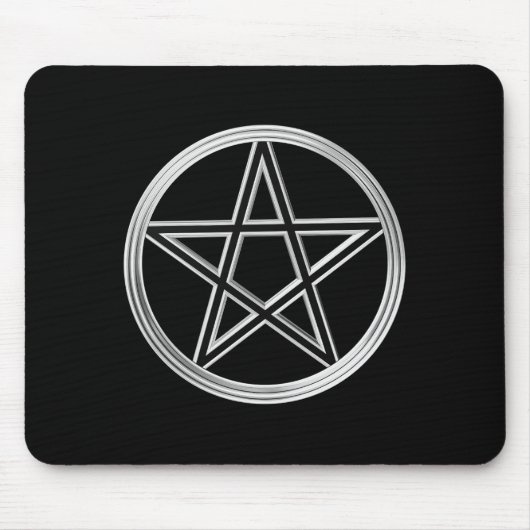 Silberpentagramm Mousepad (Vorne)