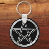 Silberpentagramm Schlüsselanhänger (Vorderseite)