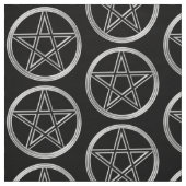 Silberpentagramm Stoff (Muster)