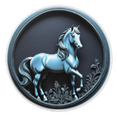 Silberpferd Keramikknauf (Vorderseite)