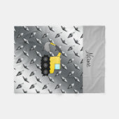 Silberplatte aus individuelle Name Fleecedecke (Vorderseite (Horizontal))