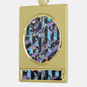 Silberplattierter Bannerdekor Banner-Ornament Gold (Links)