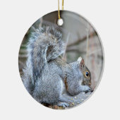 Silberquirrel-Ornament Keramik Ornament (Links)