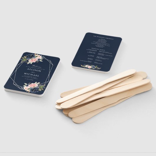 Silberrahmen für die Marine und Rose Fächer (Non-assembled)