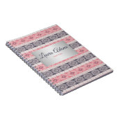 Silberrahmen Muster ethnischer boho Art Notizblock (Rechte Seite)