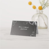 Silberrahmen Platzkarte (Rückseite)