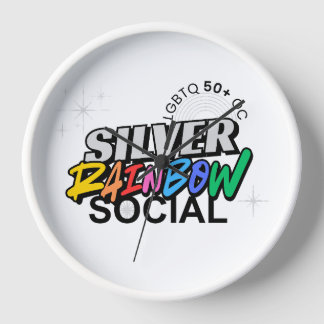 Silberregenbogen-Schlüsselanhänger Uhr