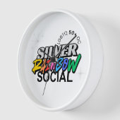 Silberregenbogen-Schlüsselanhänger Uhr (Winkel)
