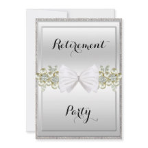 Silberreihen, Blütensträuße und Bow-Rente