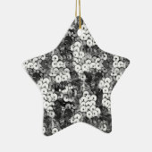 Silberreihen Keramik Ornament (Rechts)