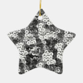 Silberreihen Keramik Ornament (Vorne)